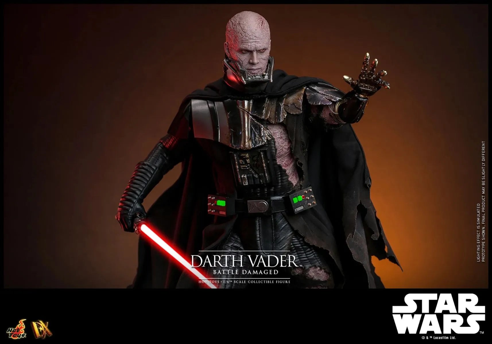 HOTDX44 Star Wars - Darth Vader (Battle Damaged) 1:6 Scale Collectable Action Figure - Hot Toys - Titan Pop Culture