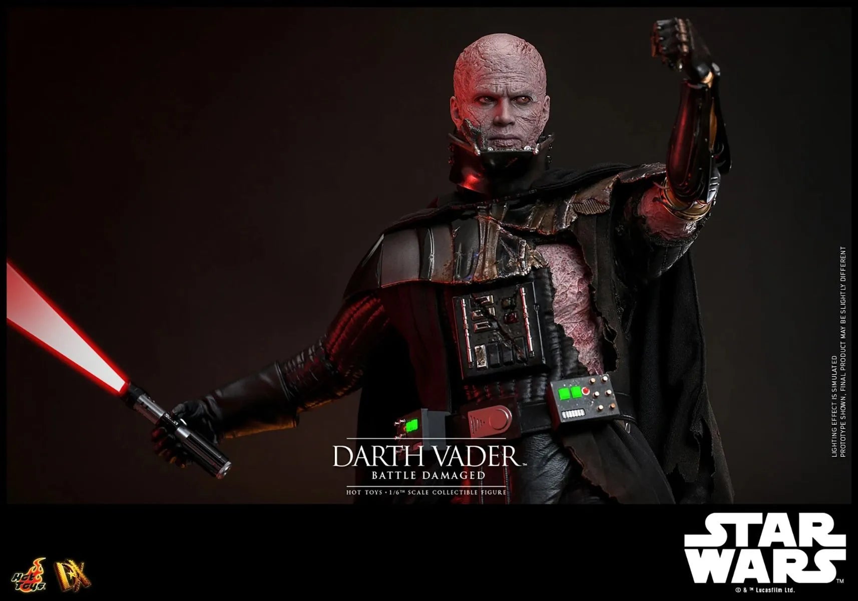 HOTDX44 Star Wars - Darth Vader (Battle Damaged) 1:6 Scale Collectable Action Figure - Hot Toys - Titan Pop Culture