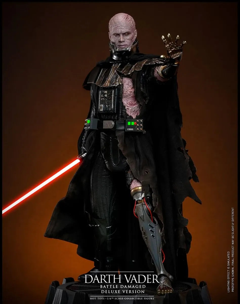 HOTDX45 Star Wars - Darth Vader (Battle Damaged) Deluxe 1:6 Scale Collectable Action Figure - Hot Toys - Titan Pop Culture