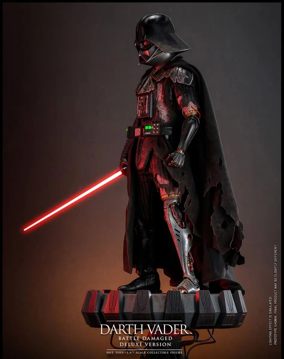 HOTDX45 Star Wars - Darth Vader (Battle Damaged) Deluxe 1:6 Scale Collectable Action Figure - Hot Toys - Titan Pop Culture