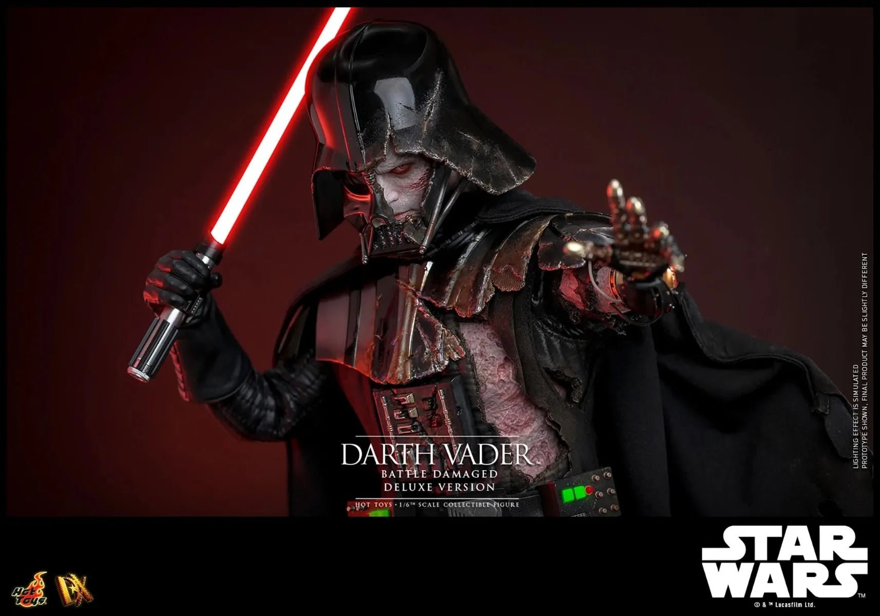 HOTDX45 Star Wars - Darth Vader (Battle Damaged) Deluxe 1:6 Scale Collectable Action Figure - Hot Toys - Titan Pop Culture