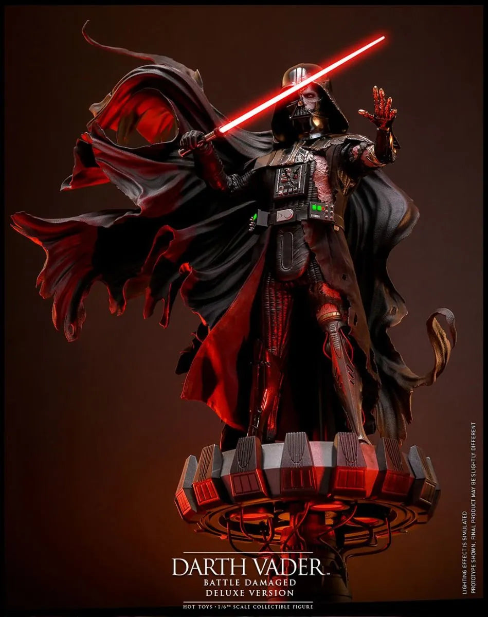 HOTDX45 Star Wars - Darth Vader (Battle Damaged) Deluxe 1:6 Scale Collectable Action Figure - Hot Toys - Titan Pop Culture