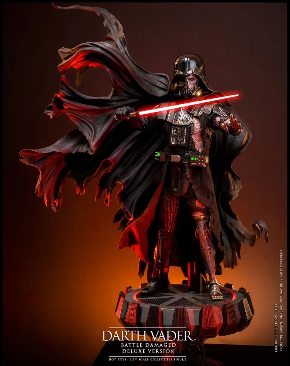 HOTDX45 Star Wars - Darth Vader (Battle Damaged) Deluxe 1:6 Scale Collectable Action Figure - Hot Toys - Titan Pop Culture