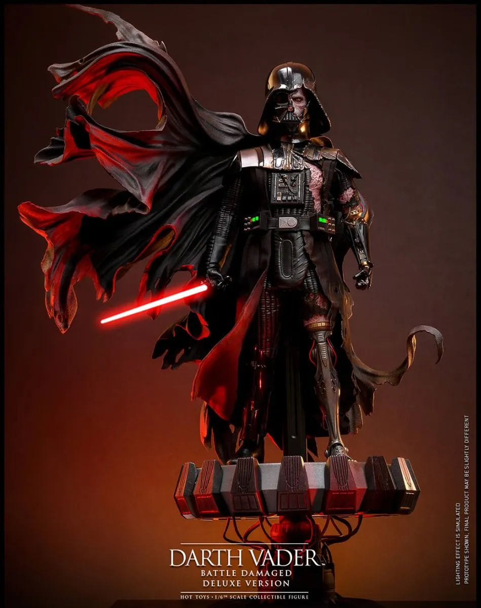 HOTDX45 Star Wars - Darth Vader (Battle Damaged) Deluxe 1:6 Scale Collectable Action Figure - Hot Toys - Titan Pop Culture