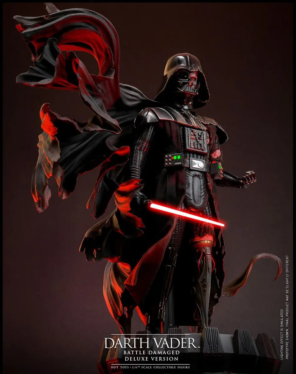 HOTDX45 Star Wars - Darth Vader (Battle Damaged) Deluxe 1:6 Scale Collectable Action Figure - Hot Toys - Titan Pop Culture