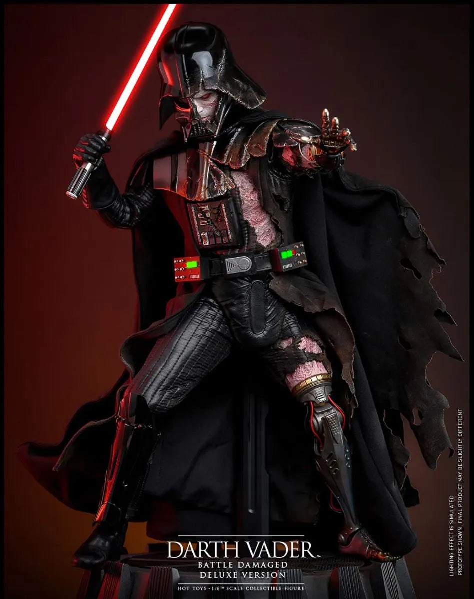 HOTDX45 Star Wars - Darth Vader (Battle Damaged) Deluxe 1:6 Scale Collectable Action Figure - Hot Toys - Titan Pop Culture