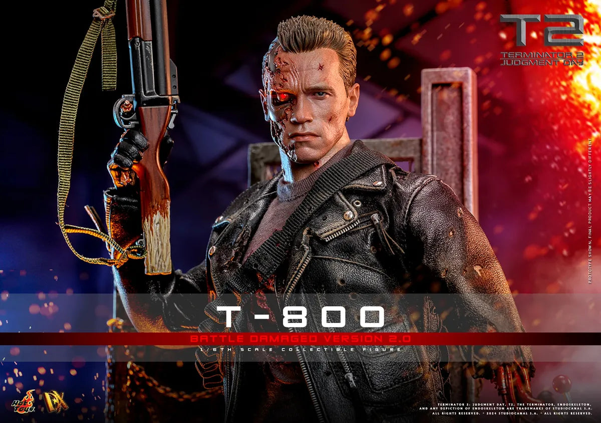 Terminator 2: Judgement Day - T-800 (Battle Damaged 2.0) 1:6 Scale Collectable Action Figure