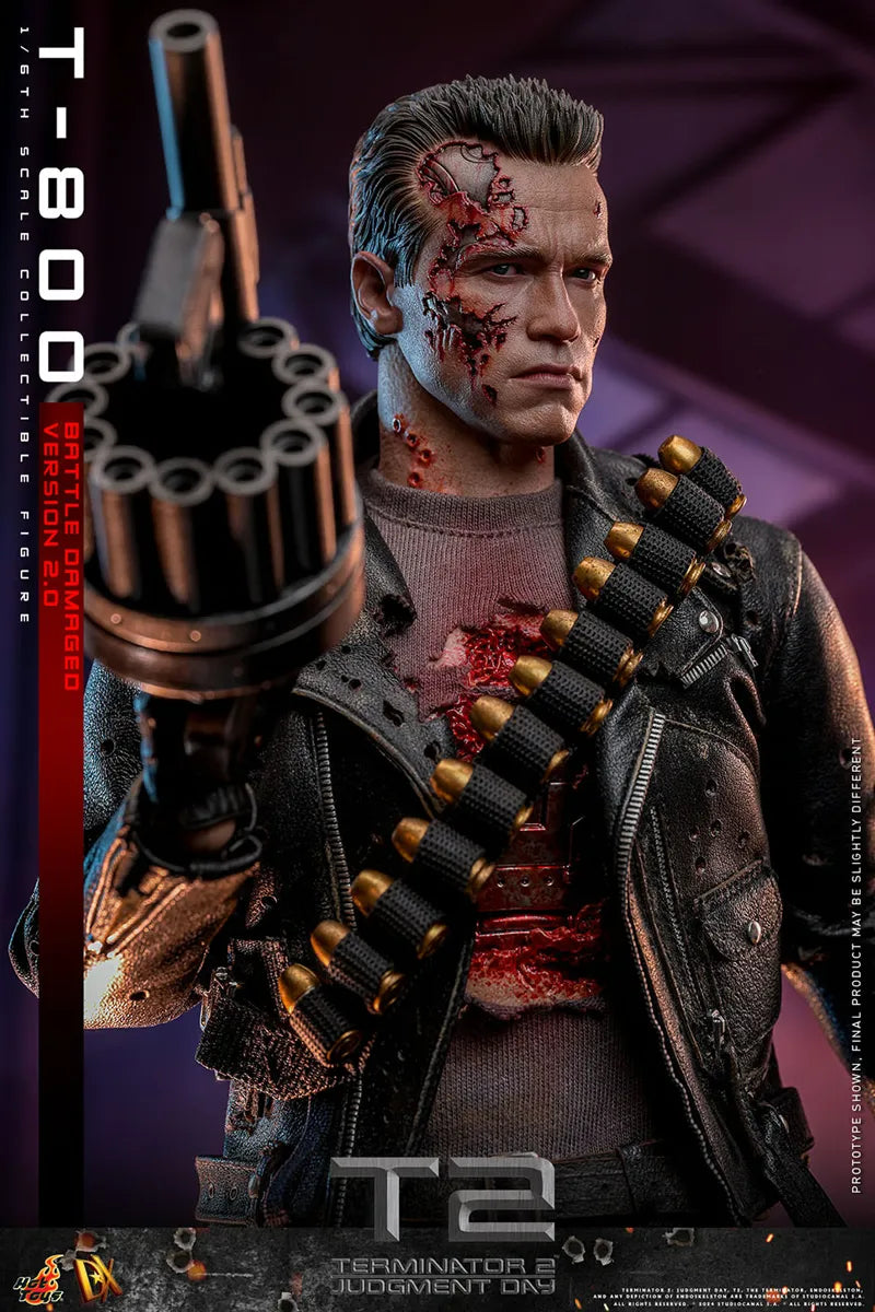 Terminator 2: Judgement Day - T-800 (Battle Damaged 2.0) 1:6 Scale Collectable Action Figure