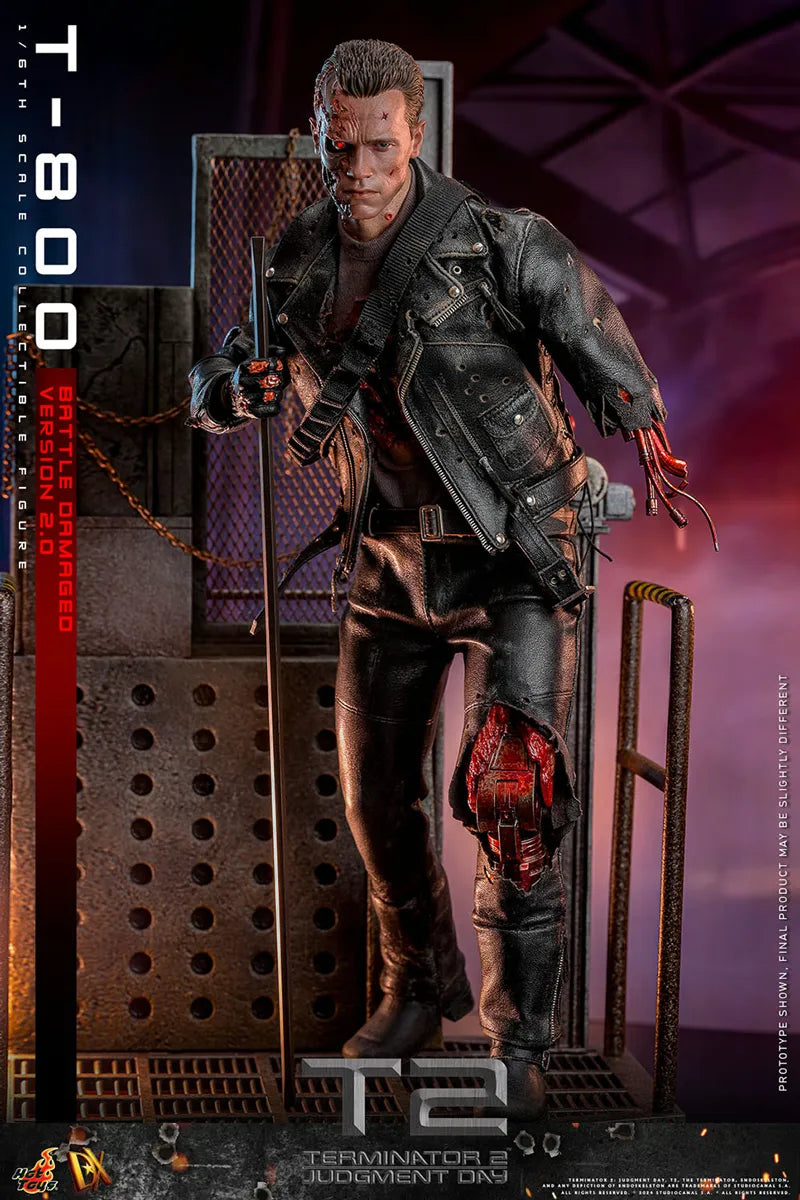 Terminator 2: Judgement Day - T-800 (Battle Damaged 2.0) 1:6 Scale Collectable Action Figure