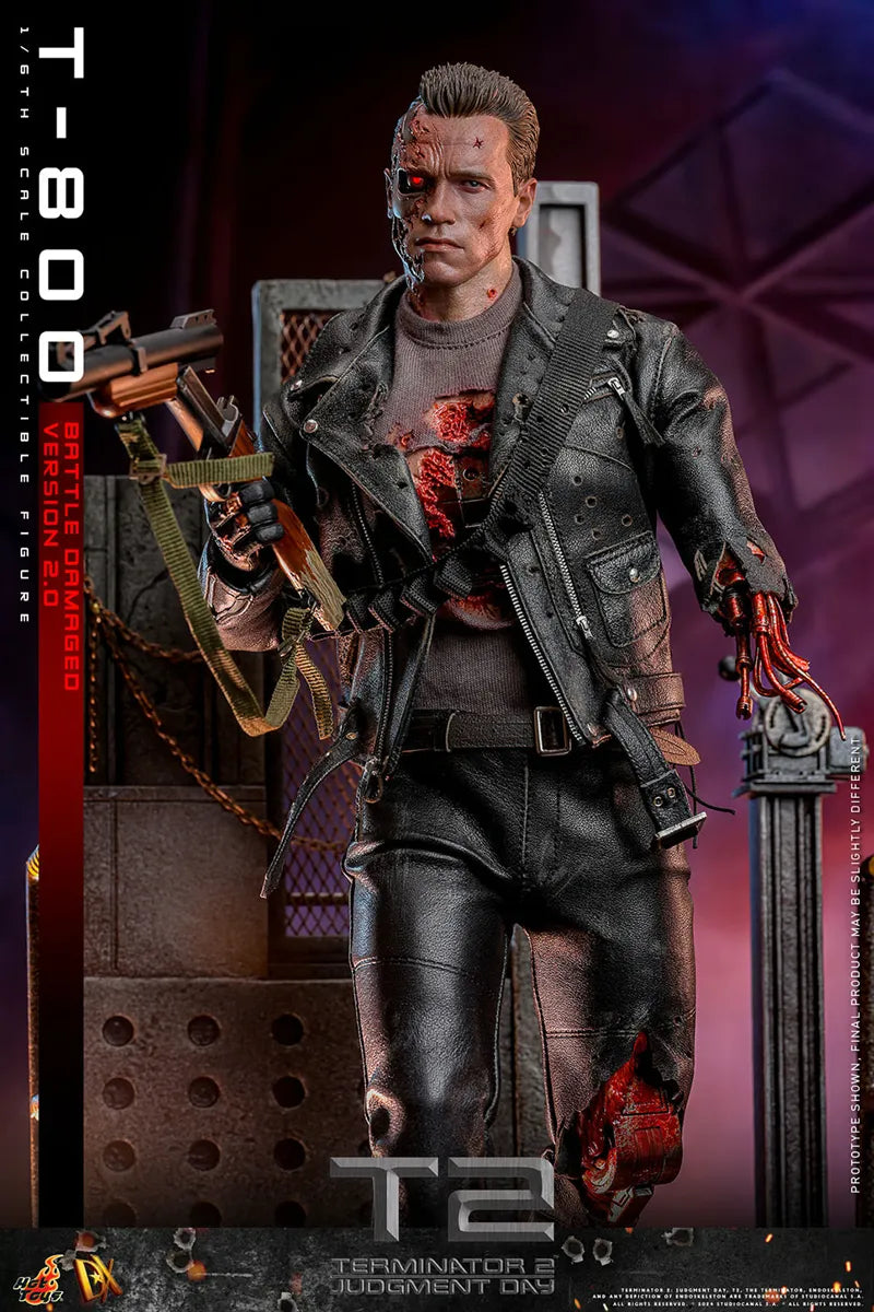 Terminator 2: Judgement Day - T-800 (Battle Damaged 2.0) 1:6 Scale Collectable Action Figure