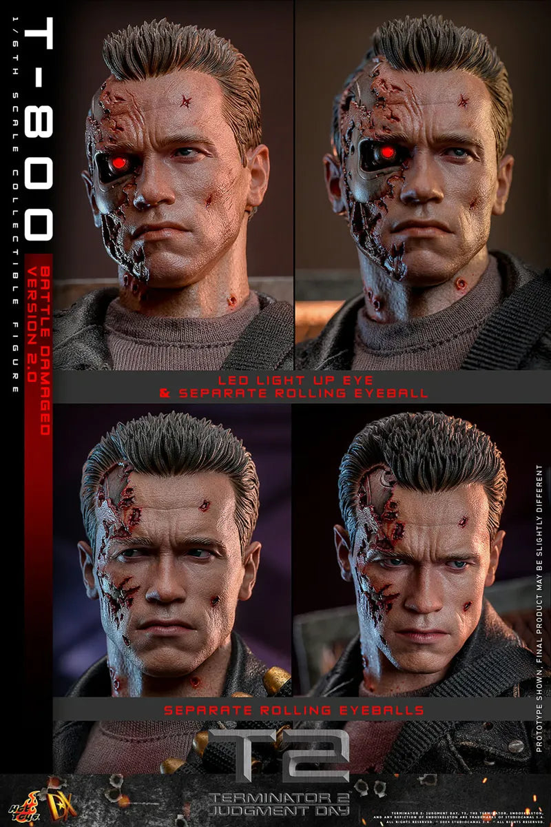 Terminator 2: Judgement Day - T-800 (Battle Damaged 2.0) 1:6 Scale Collectable Action Figure