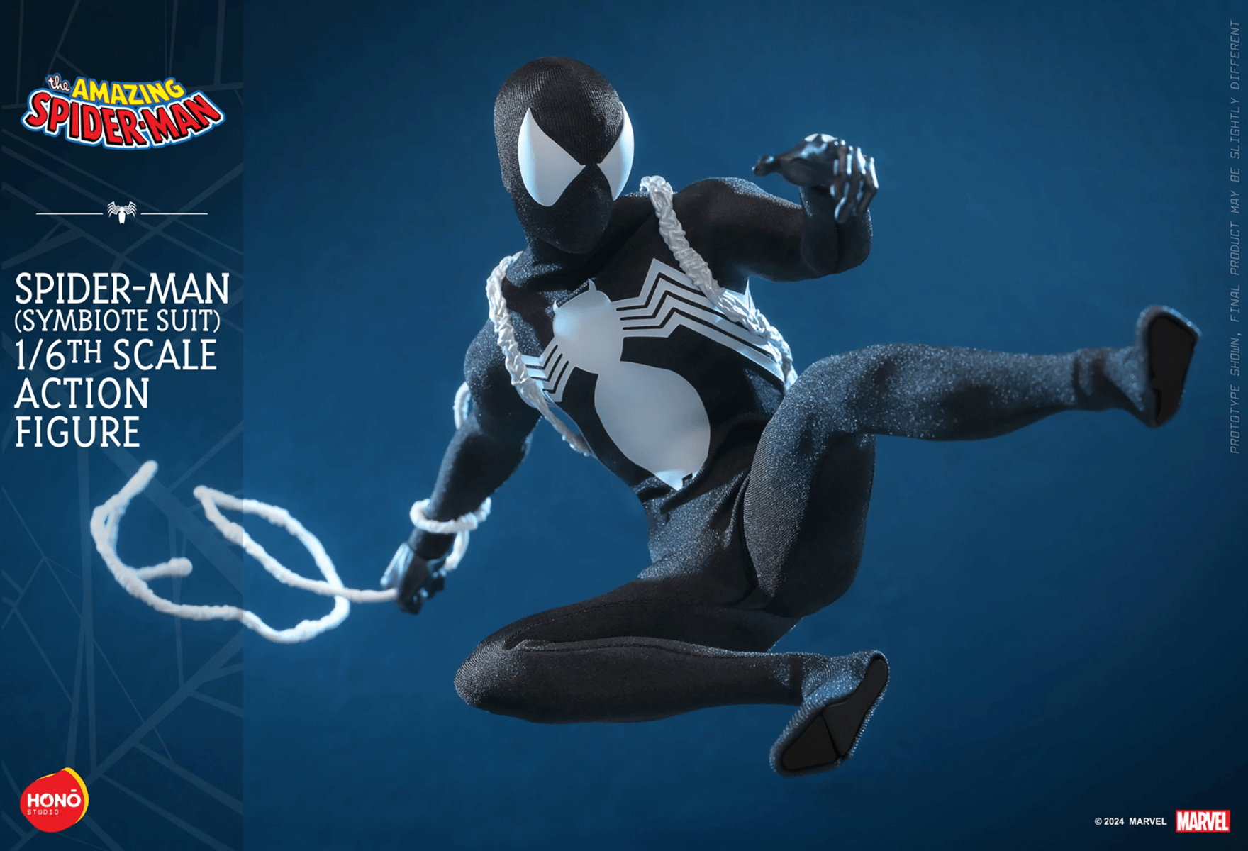 HOTHS04 Spider-Man - Symbiote Suit (Hono Studios) 1:6 Scale Collectable Action Figure - Sideshow Collectibles - Titan Pop Culture