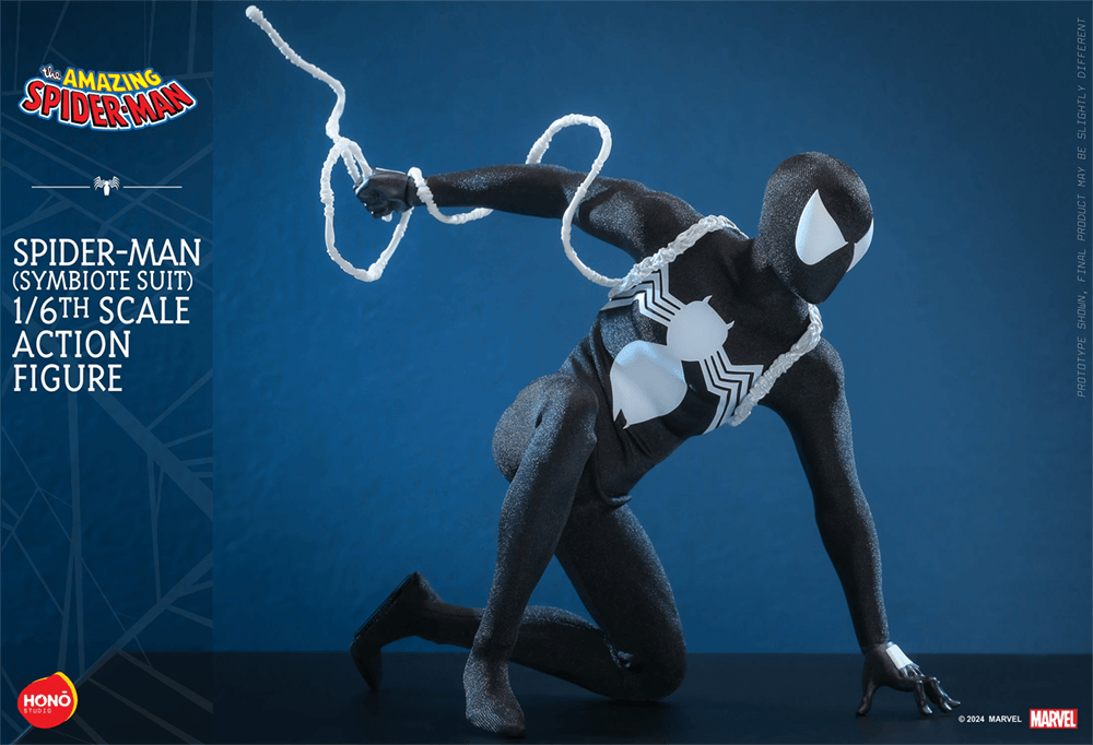 HOTHS04 Spider-Man - Symbiote Suit (Hono Studios) 1:6 Scale Collectable Action Figure - Sideshow Collectibles - Titan Pop Culture