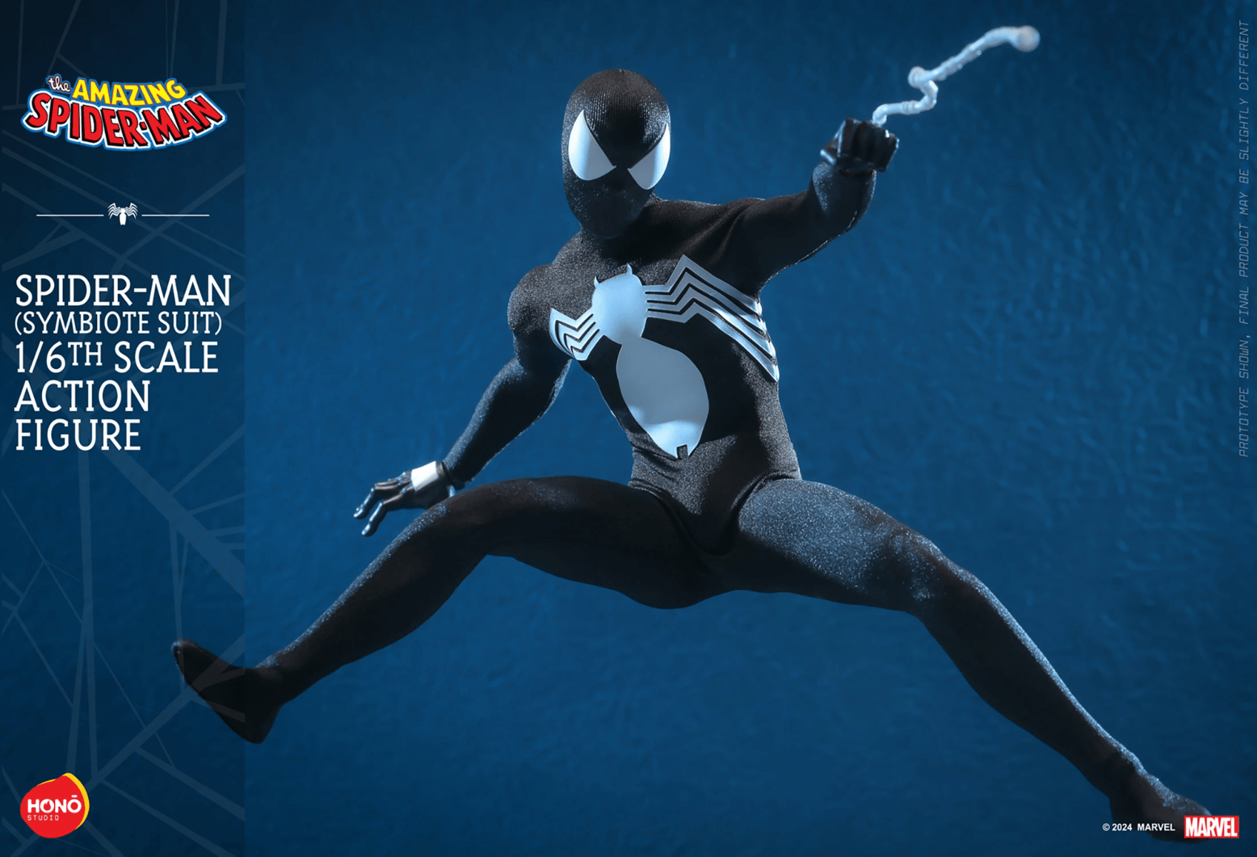 HOTHS04 Spider-Man - Symbiote Suit (Hono Studios) 1:6 Scale Collectable Action Figure - Sideshow Collectibles - Titan Pop Culture