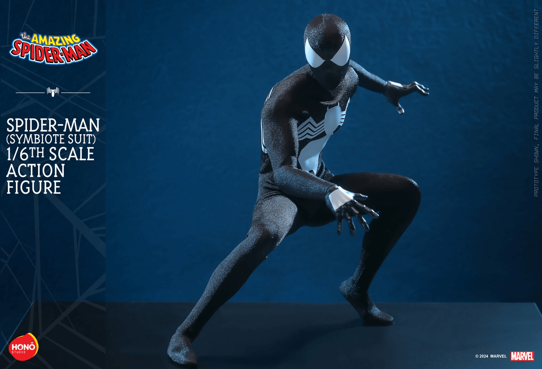 HOTHS04 Spider-Man - Symbiote Suit (Hono Studios) 1:6 Scale Collectable Action Figure - Sideshow Collectibles - Titan Pop Culture