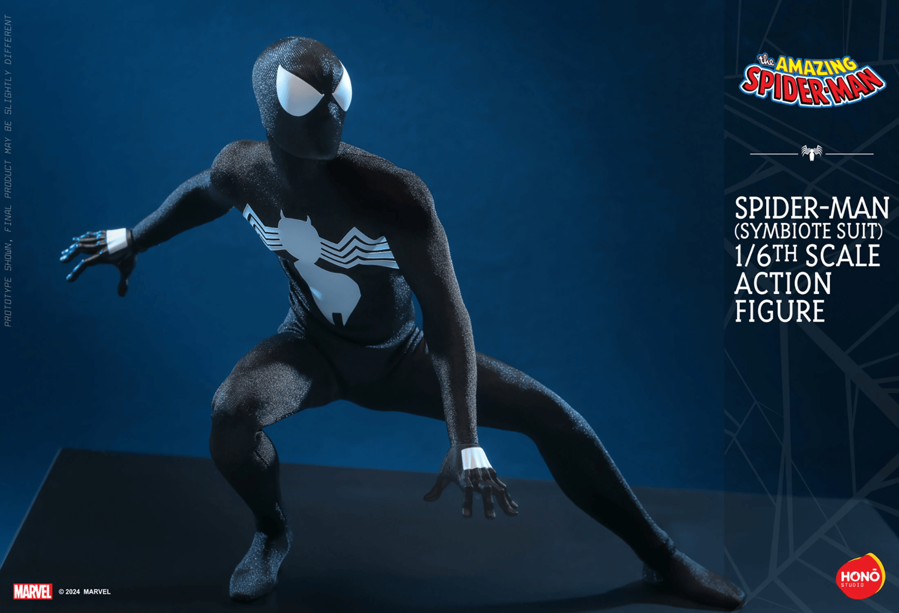 HOTHS04 Spider-Man - Symbiote Suit (Hono Studios) 1:6 Scale Collectable Action Figure - Sideshow Collectibles - Titan Pop Culture