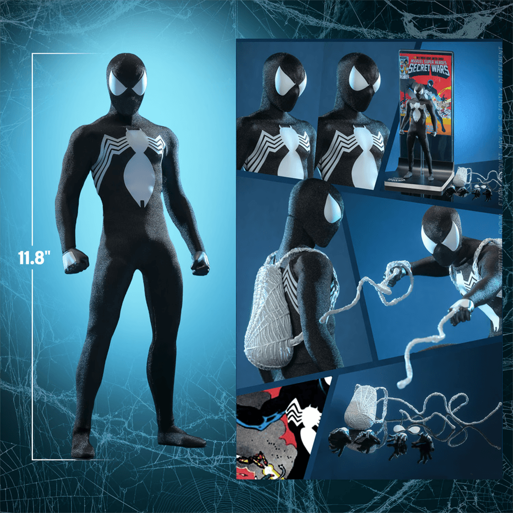 HOTHS04 Spider-Man - Symbiote Suit (Hono Studios) 1:6 Scale Collectable Action Figure - Sideshow Collectibles - Titan Pop Culture