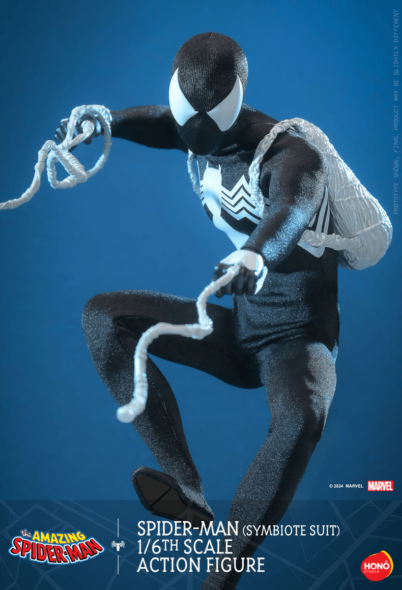 HOTHS04 Spider-Man - Symbiote Suit (Hono Studios) 1:6 Scale Collectable Action Figure - Sideshow Collectibles - Titan Pop Culture