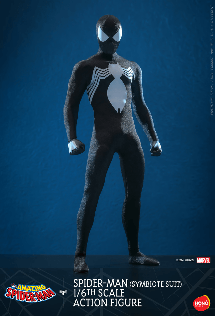 HOTHS04 Spider-Man - Symbiote Suit (Hono Studios) 1:6 Scale Collectable Action Figure - Sideshow Collectibles - Titan Pop Culture