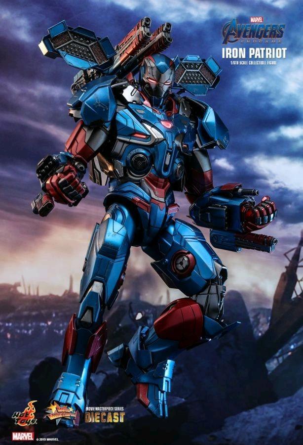 HOTMMS547D34 Avengers 4: Endgame - Iron Patriot Diecast 1:6 Scale 12" Action Figure - Hot Toys - Titan Pop Culture
