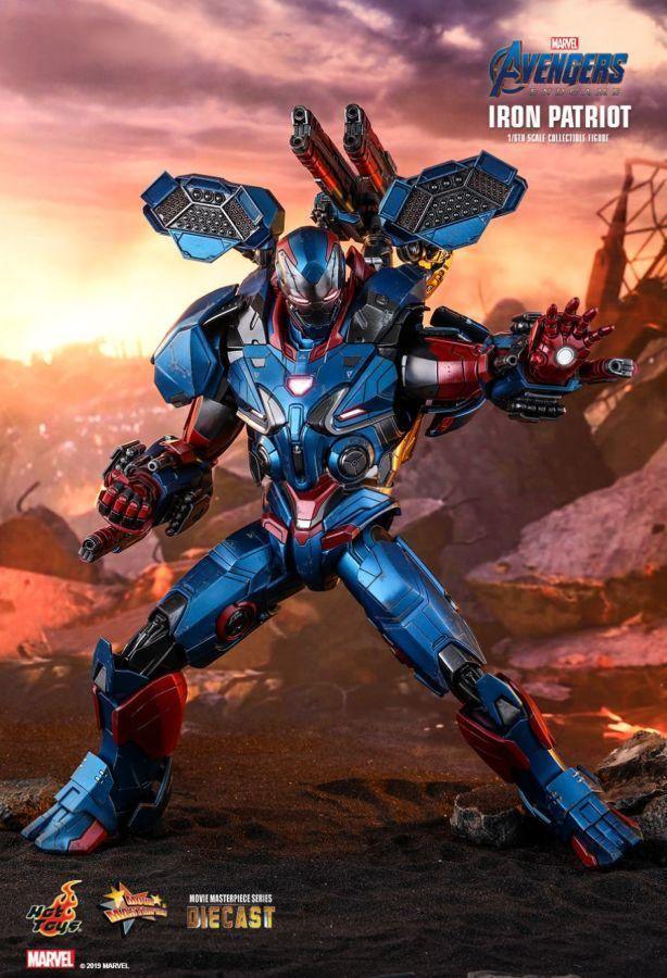 HOTMMS547D34 Avengers 4: Endgame - Iron Patriot Diecast 1:6 Scale 12" Action Figure - Hot Toys - Titan Pop Culture