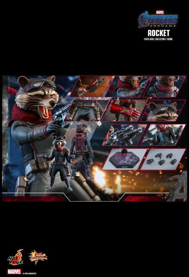 HOTMMS548 Avengers 4: Endgame - Rocket Raccoon 1:6 Scale Action Figure - Hot Toys - Titan Pop Culture