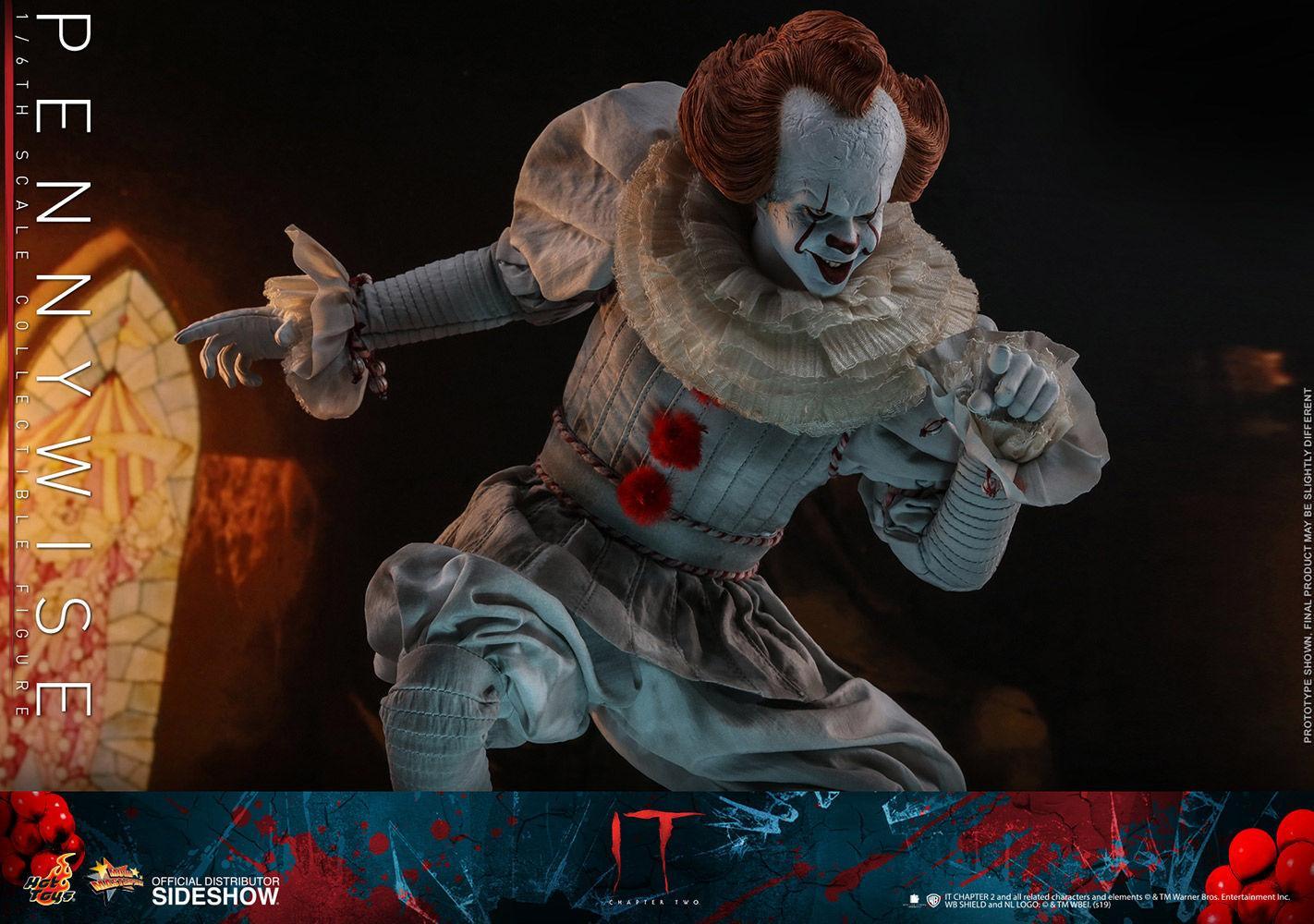 HOTMMS555 It: Chapter 2 - Pennywise with Balloon 1:6 Scale 12" Action Figure - Hot Toys - Titan Pop Culture