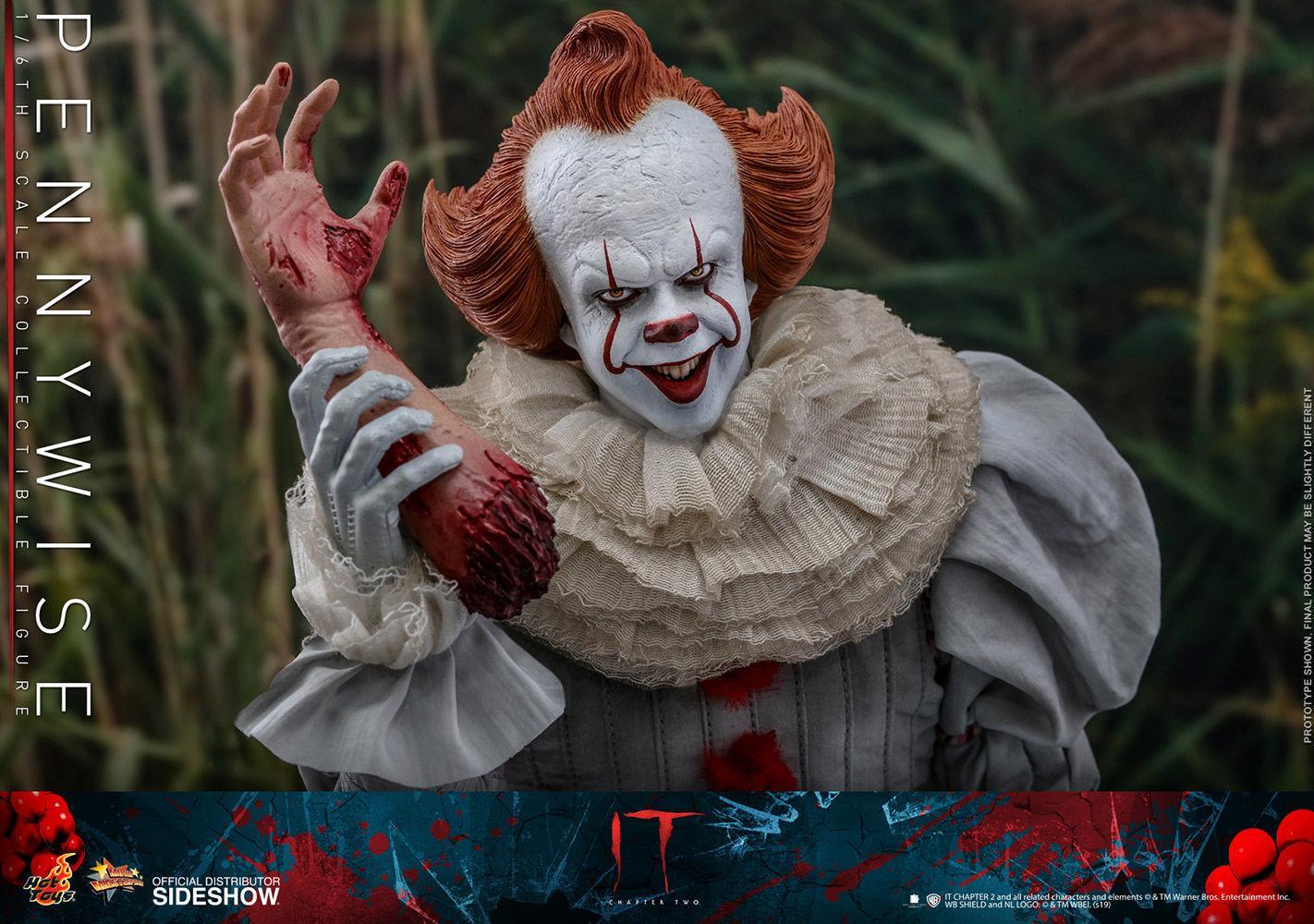 HOTMMS555 It: Chapter 2 - Pennywise with Balloon 1:6 Scale 12" Action Figure - Hot Toys - Titan Pop Culture
