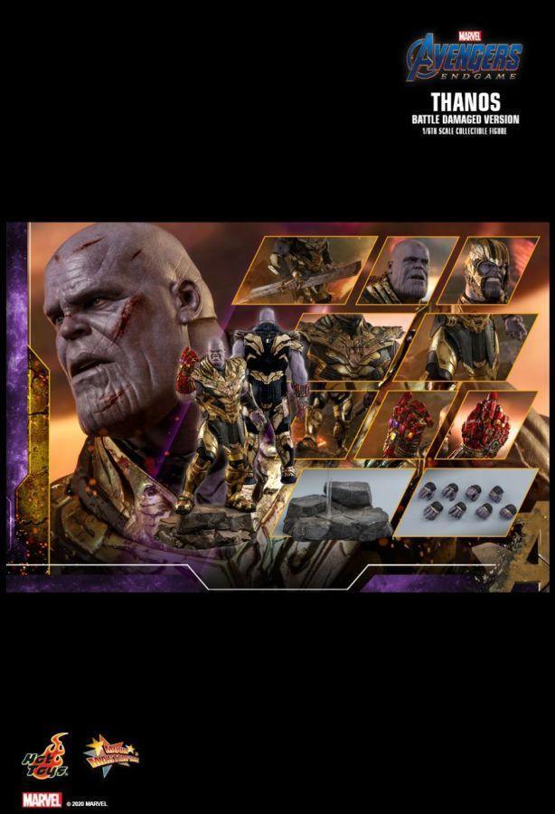 HOTMMS564 Avengers 4: Endgame - Thanos Battle Damaged 1:6 Scale 12" Action Figure - Hot Toys - Titan Pop Culture