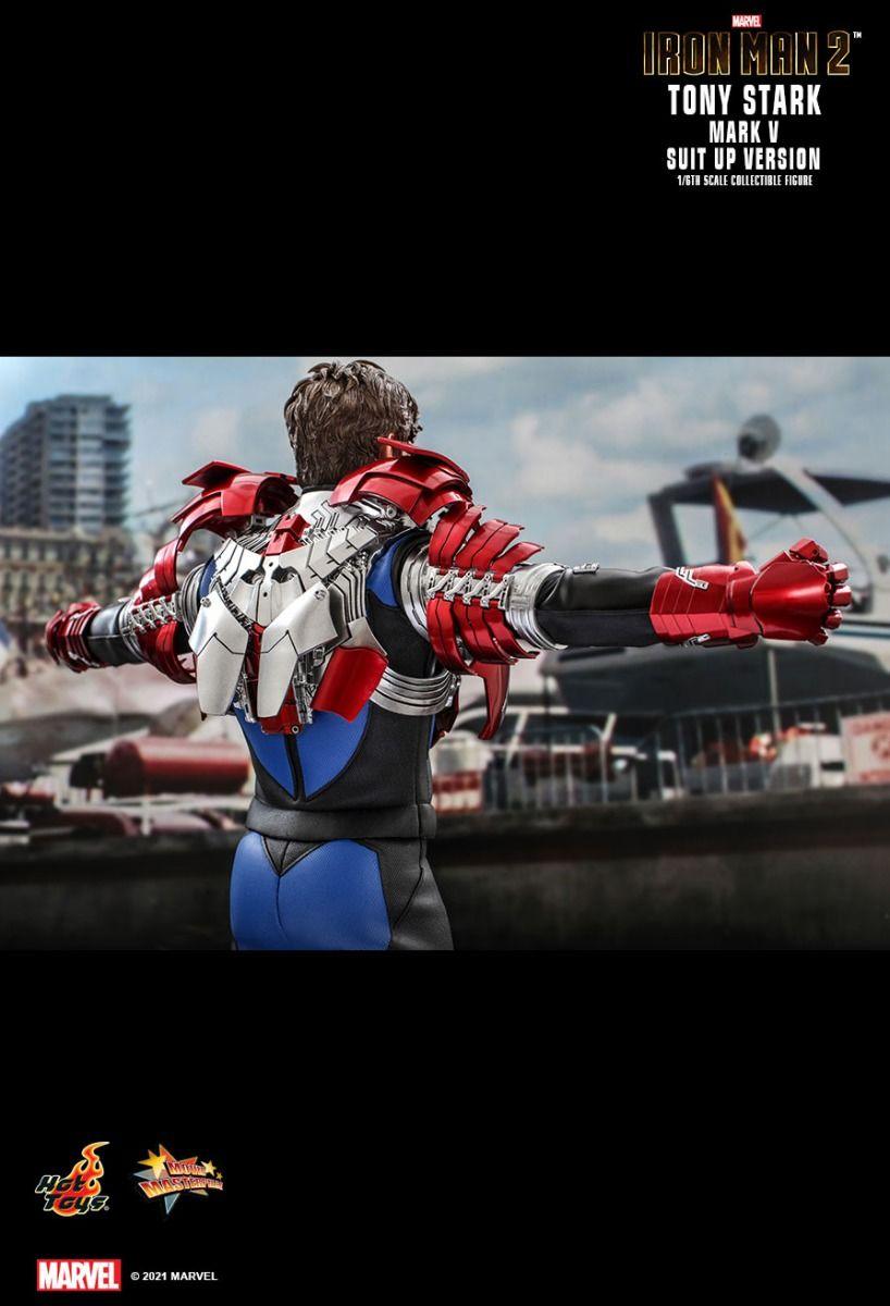 HOTMMS599 Iron Man 2 - Tony Stark Mark V Suit Up 1:6 Scale 12" Action Figure - Hot Toys - Titan Pop Culture