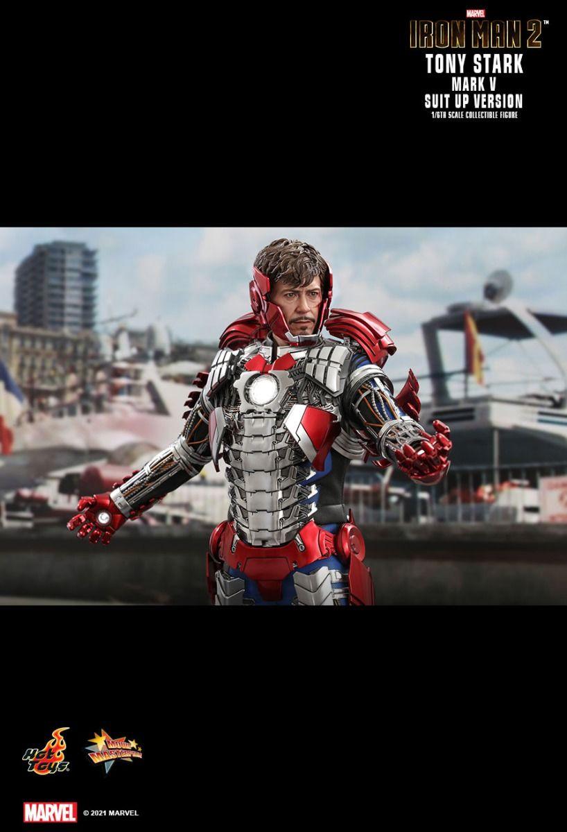 HOTMMS599 Iron Man 2 - Tony Stark Mark V Suit Up 1:6 Scale Collectable Action Figure - Hot Toys - Titan Pop Culture