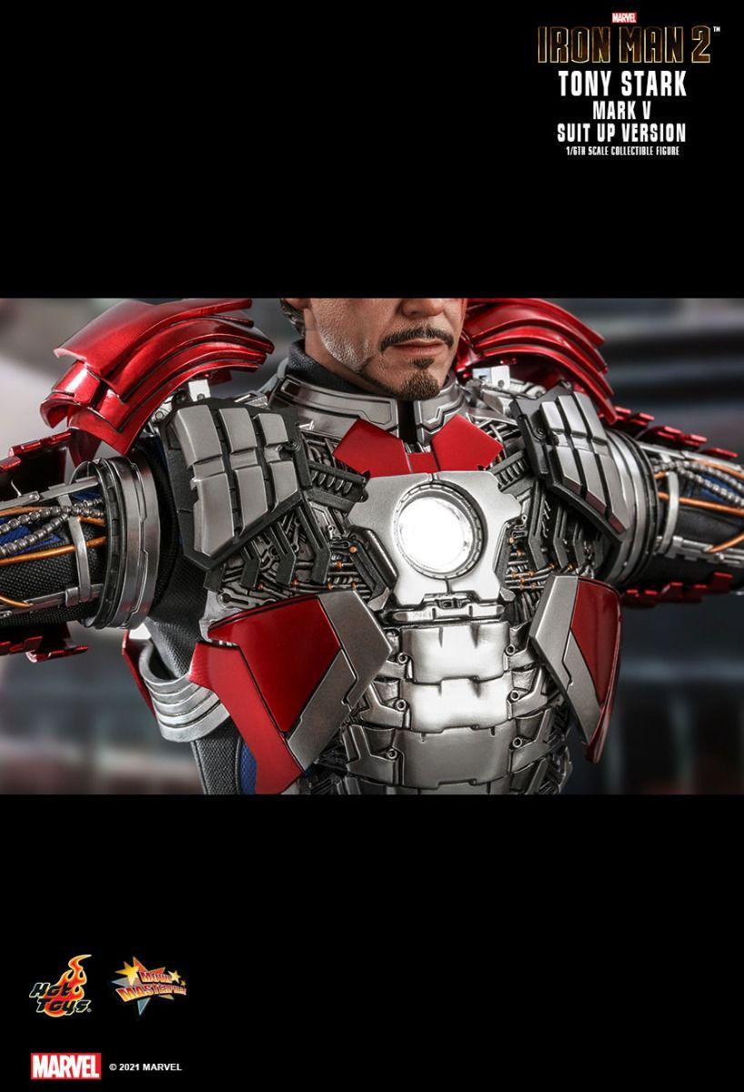 HOTMMS599 Iron Man 2 - Tony Stark Mark V Suit Up 1:6 Scale Collectable Action Figure - Hot Toys - Titan Pop Culture