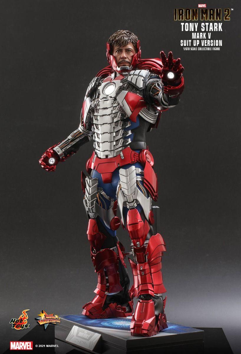 HOTMMS599 Iron Man 2 - Tony Stark Mark V Suit Up 1:6 Scale Collectable Action Figure - Hot Toys - Titan Pop Culture