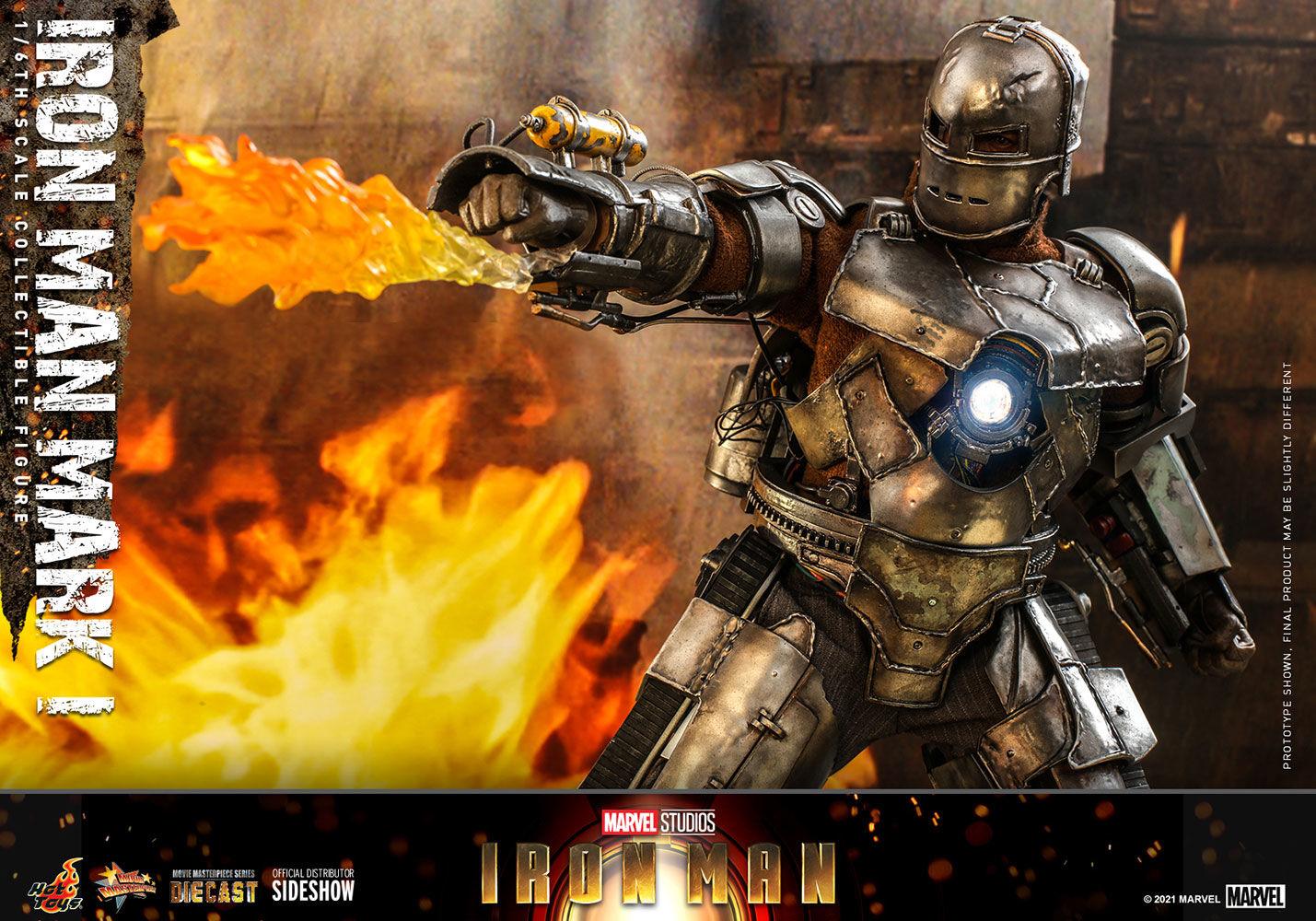 HOTMMS605D40 Iron Man (2008) - Iron Man Mark I 1:6 Scale Collectable Action Figure - Hot Toys - Titan Pop Culture