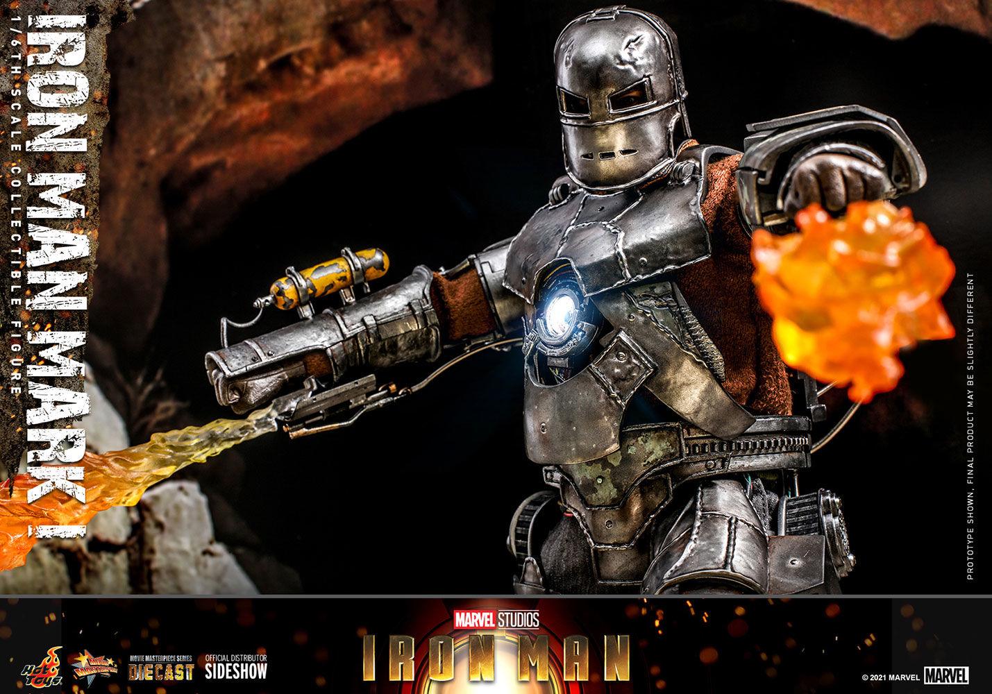 HOTMMS605D40 Iron Man (2008) - Iron Man Mark I 1:6 Scale Collectable Action Figure - Hot Toys - Titan Pop Culture