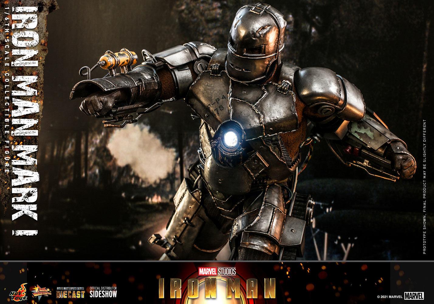 HOTMMS605D40 Iron Man (2008) - Iron Man Mark I 1:6 Scale Collectable Action Figure - Hot Toys - Titan Pop Culture