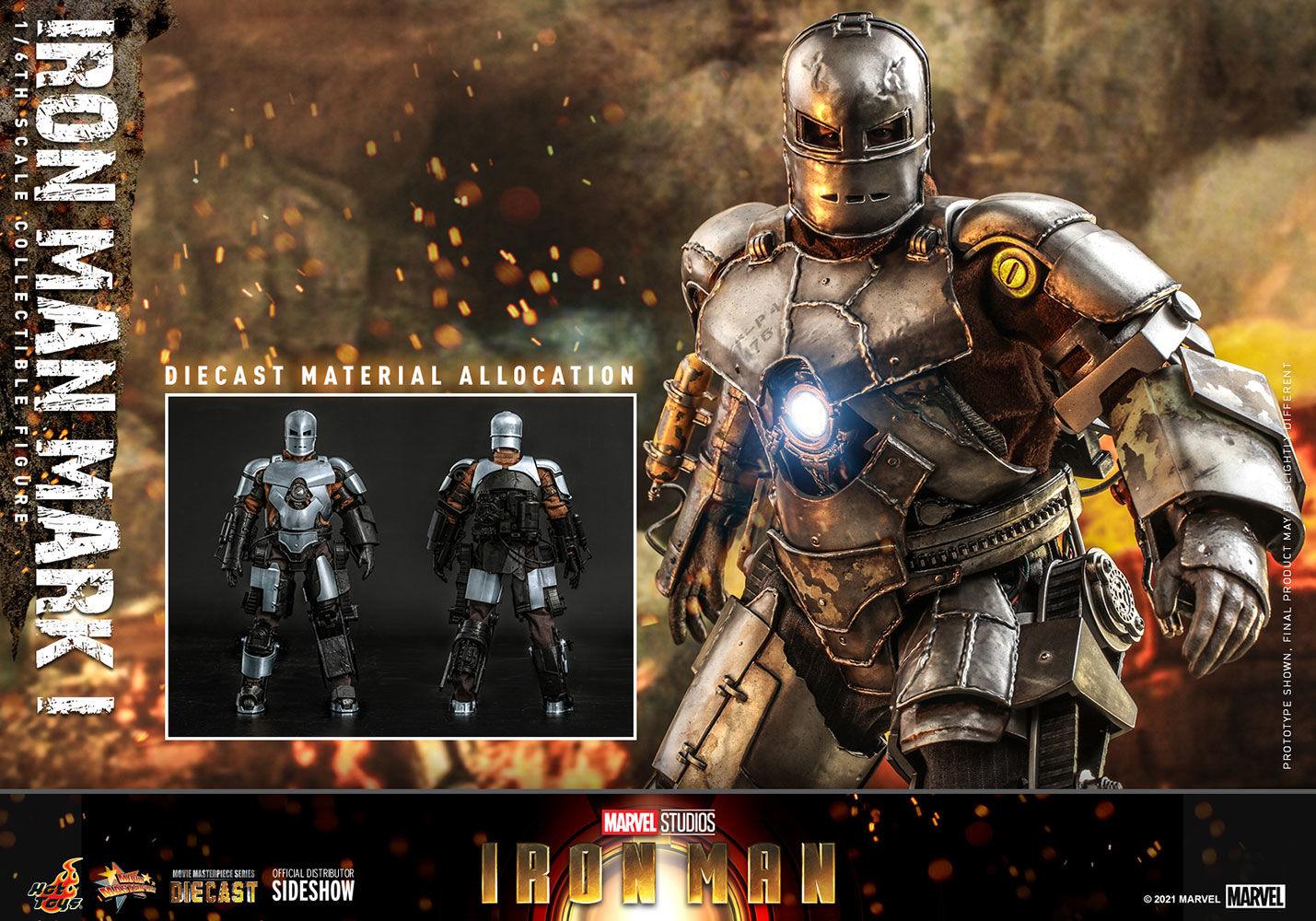 HOTMMS605D40 Iron Man (2008) - Iron Man Mark I 1:6 Scale Collectable Action Figure - Hot Toys - Titan Pop Culture