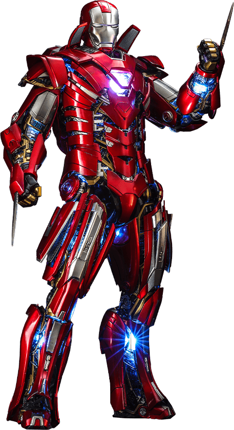 HOTMMS618D43 Iron Man 3 - Silver Centurion Armor Suit-Up 1:6 Scale 12" Diecast Action Figure - Iron Studios - Titan Pop Culture