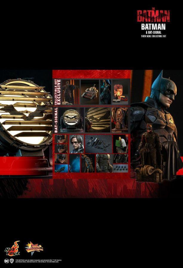 HOTMMS641 The Batman - Batman and Bat-Signal 1:6 Scale Action Figure Set - Hot Toys - Titan Pop Culture