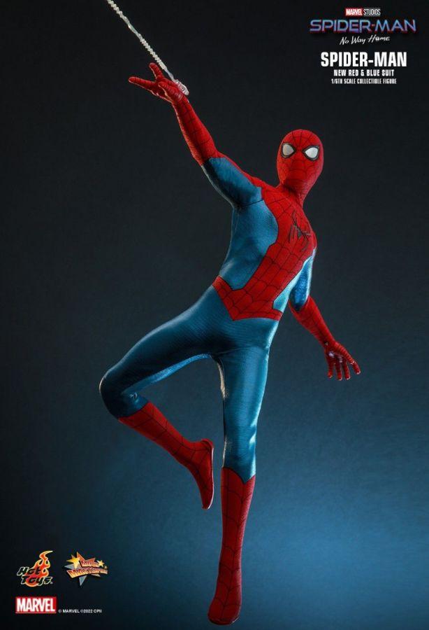 HOTMMS679 Spider-Man: No Way Home - Spider-Man (New Red & Blue Suit) 1:6 Scale Figure - Hot Toys - Titan Pop Culture