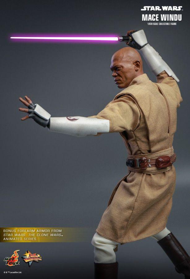 HOTMMS681 Star Wars Episode 2: Attack of the Clones - Mace Windu 1:6 Scale Action Figure - Hot Toys - Titan Pop Culture