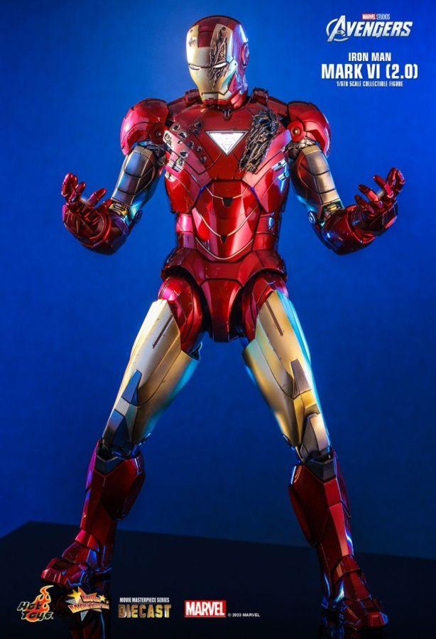 HOTMMS687D52 Iron Man - Iron Man MkVI (2.0) Diecast 1:6 Scale Action Figure - Hot Toys - Titan Pop Culture