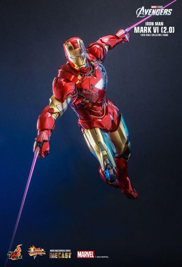 HOTMMS687D52 Iron Man - Iron Man MkVI (2.0) Diecast 1:6 Scale Action Figure - Hot Toys - Titan Pop Culture