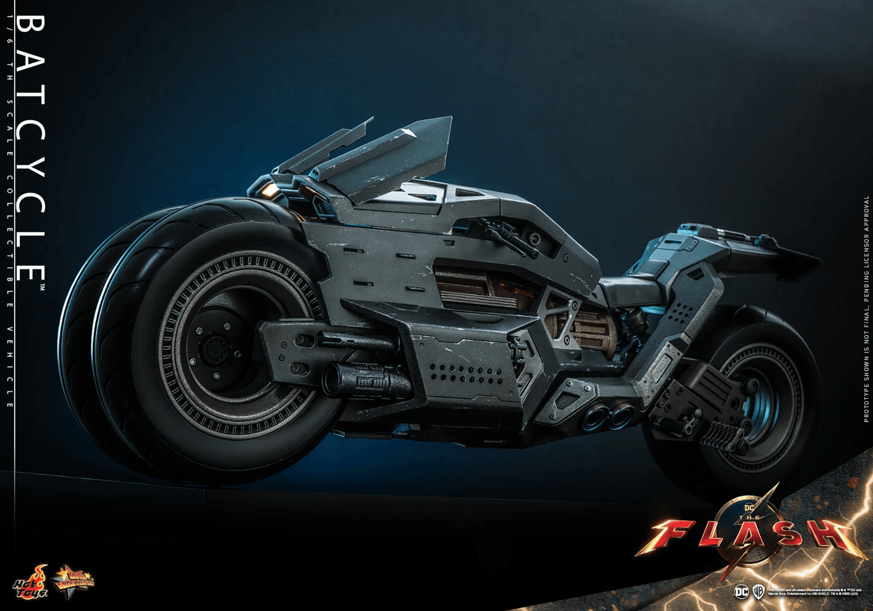 HOTMMS704 The Flash (2023) - Batcycle 1/6 Scale Collectible Figure - Hot Toys - Titan Pop Culture