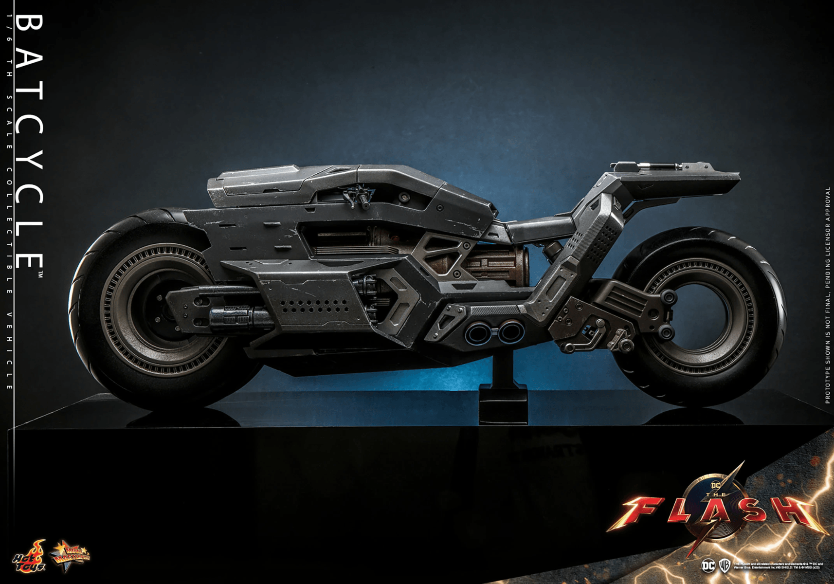 HOTMMS704 The Flash (2023) - Batcycle 1/6 Scale Collectible Figure - Hot Toys - Titan Pop Culture