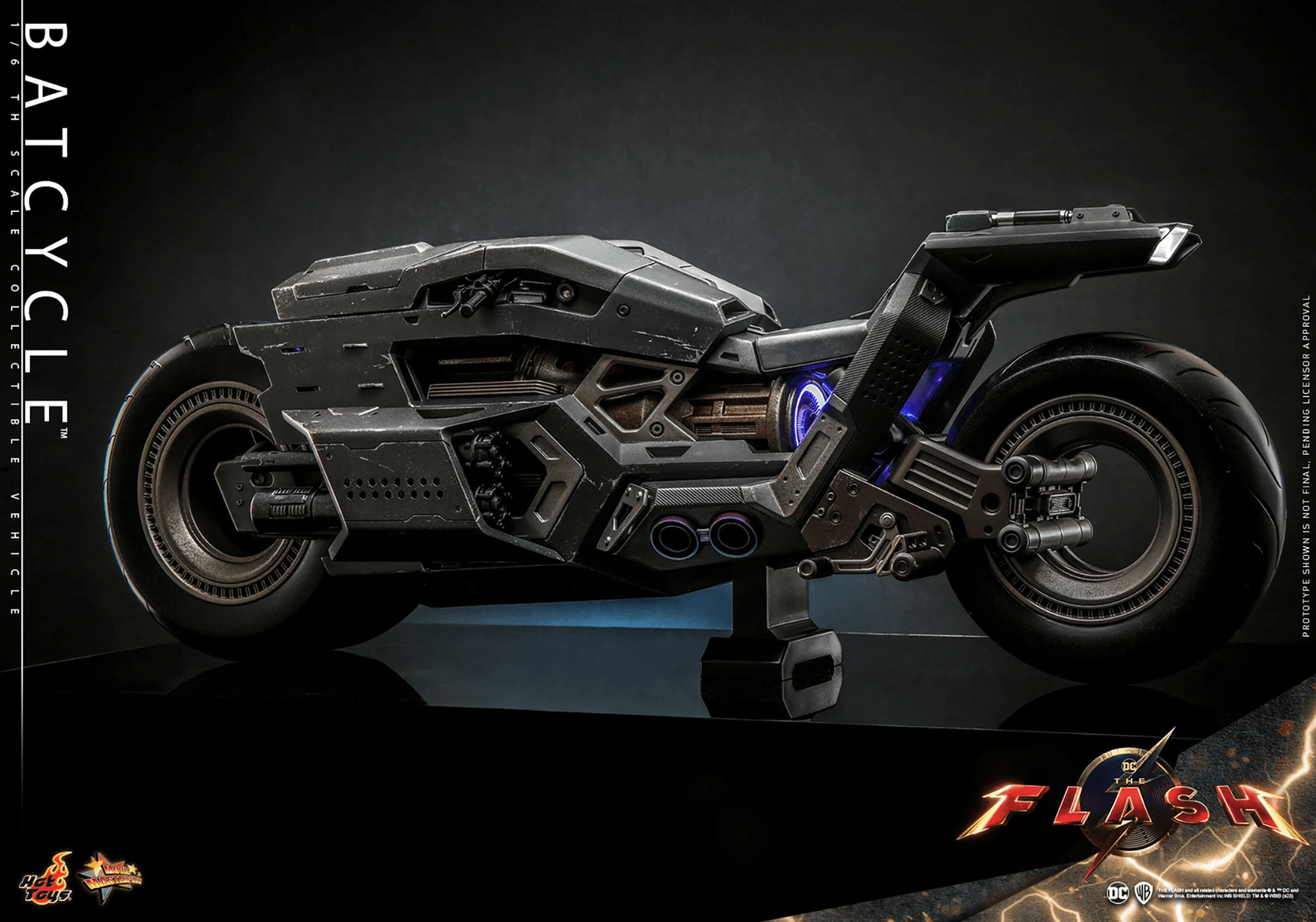 HOTMMS704 The Flash (2023) - Batcycle 1/6 Scale Collectible Figure - Hot Toys - Titan Pop Culture