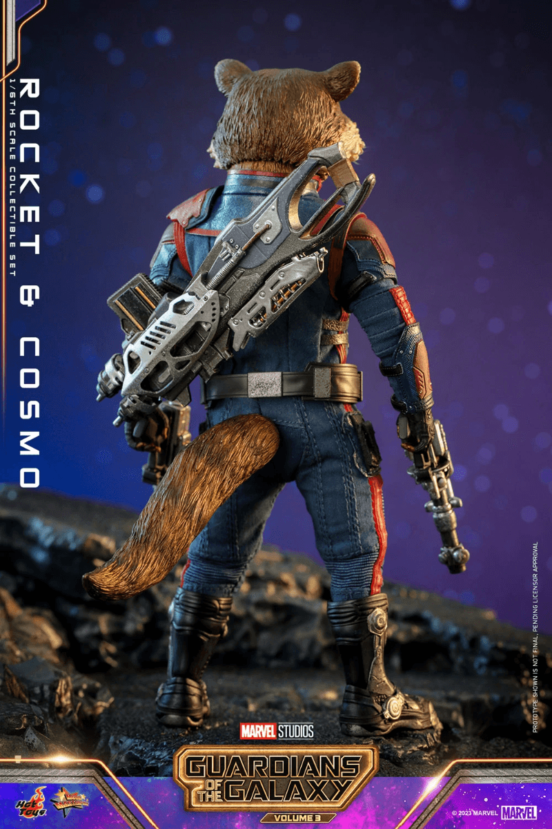 HOTMMS708 Guardians of the Galaxy Vol 3 - Rocket and Cosmo 1:6 Scale Hot Toy Action Figure - Hot Toys - Titan Pop Culture