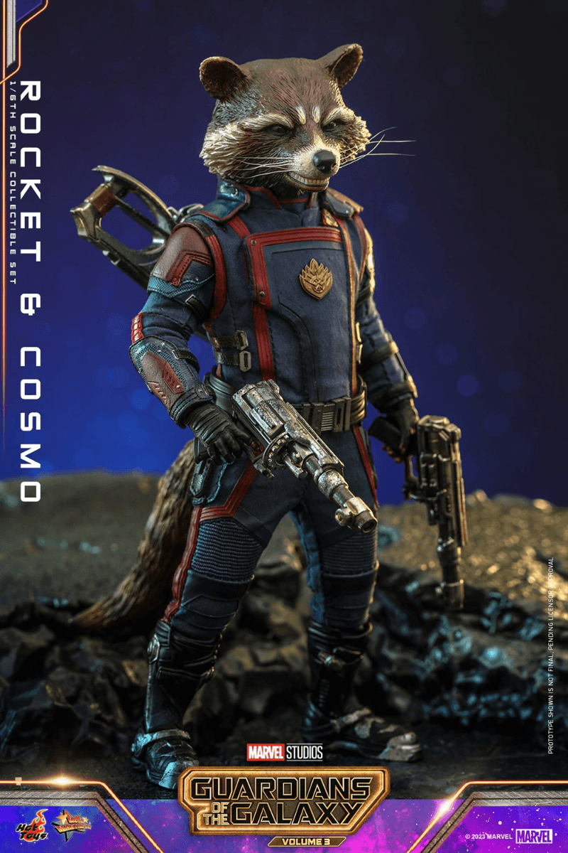 HOTMMS708 Guardians of the Galaxy Vol 3 - Rocket and Cosmo 1:6 Scale Hot Toy Action Figure - Hot Toys - Titan Pop Culture
