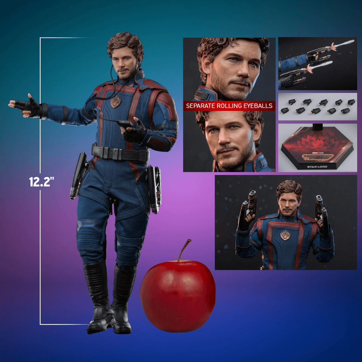 HOTMMS709 Guardians of the Galaxy: Vol. 3 - Star-Lord 1:6 Scale Action Figure - Hot Toys - Titan Pop Culture