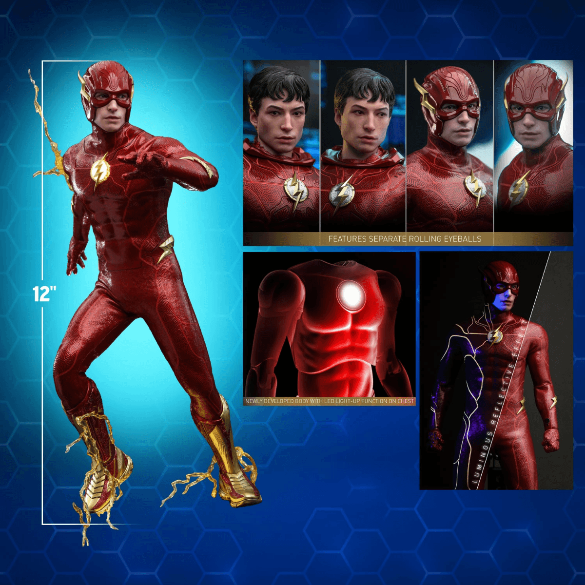 HOTMMS713 The Flash (2023) - The Flash 1:6 Scale Collectible Figure - Hot Toys - Titan Pop Culture